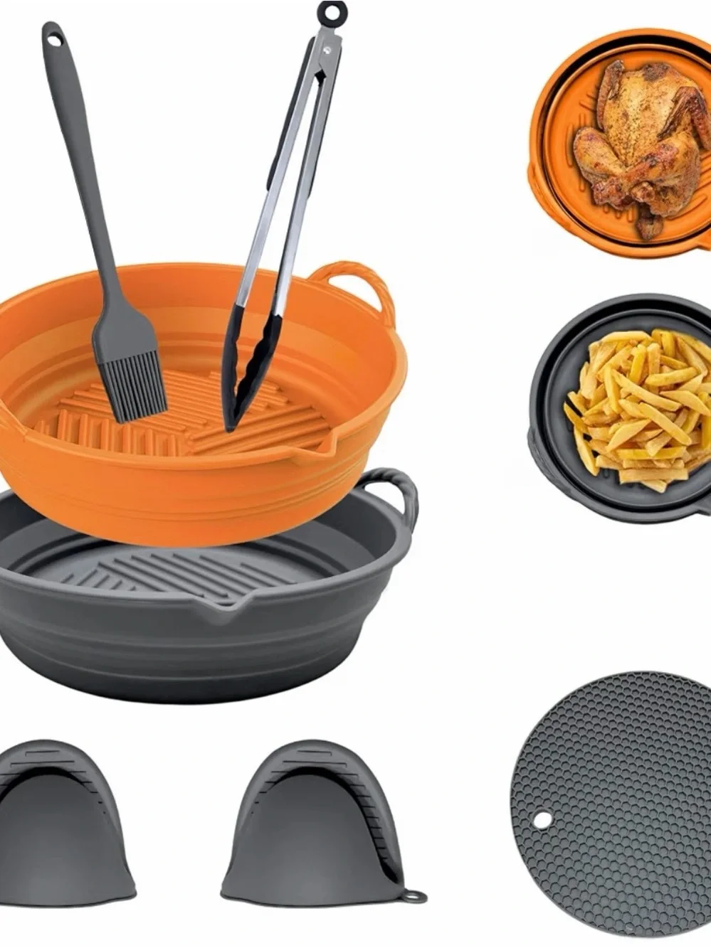 Aliziel Air Fryer Accessories Silicone Set NIB